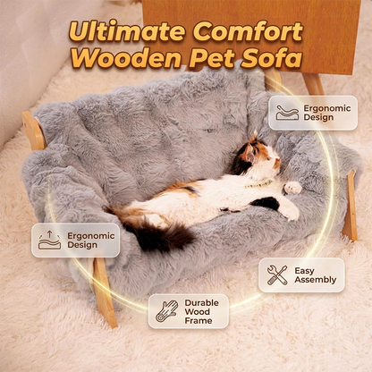 📢📢50% DE RÉDUCTION !! ⏰Lit surélevé en bois pour animaux