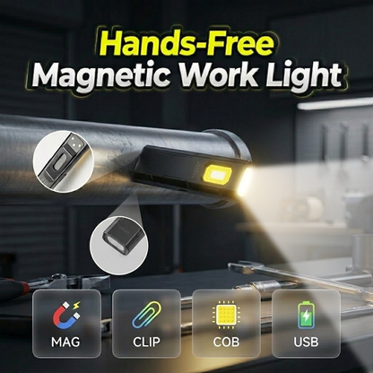 🔦 1 ACHETÉ, 1 OFFERT 🧲 Lampe de Travail Magnétique Mains Libres — Fixation Partout