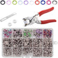🧵 PROMO LIMITÉE 50% DE RÉDUCTION ! ✨ Kit boutons pression DIY – Coloré, Solide, Polyvalent 🍂