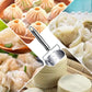 🥟 PROMO 50 % DE RÉDUCTION ! 💣 Découpe‑Pâte à Raviolis Inox – Lame Tranchante, Manche en Bois ✨