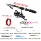 🎣 PROMO 50 % DE RÉDUCTION ! 💣 Kit Complet de Pêche Voyage – Canne Télescopique avec Sacoche ✨
