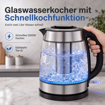🔥 PROMO LIMITÉE 50% DE RÉDUCTION ! 💧 Bouilloire en verre – Élégante, Pratique, Sécurisée ✨
