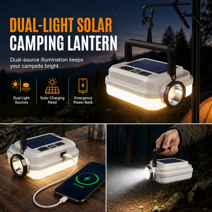 🏕️ PROMO LIMITÉE 50% DE RÉDUCTION ! ☀️ Lanterne de Camping – Rechargeable, Robuste, Polyvalente ✨