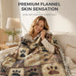 🐾 PROMO LIMITÉE 50% DE RÉDUCTION ! ✨ Couverture Douce en Flanelle à Motif Empreinte de Patte – Moelleuse, Légère, Décorative 🛌