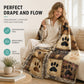 🐾 PROMO LIMITÉE 50% DE RÉDUCTION ! ✨ Couverture Douce en Flanelle à Motif Empreinte de Patte – Moelleuse, Légère, Décorative 🛌