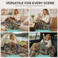 🐾 PROMO LIMITÉE 50% DE RÉDUCTION ! ✨ Couverture Douce en Flanelle à Motif Empreinte de Patte – Moelleuse, Légère, Décorative 🛌