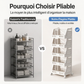 🛒 PROMO LIMITÉE 60% DE RÉDUCTION ! ✨ Organisateur pliable à roues – Mobile, Compact, Polyvalent 📦