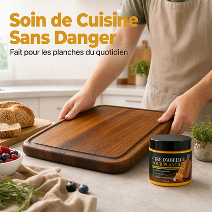 ⏰ PROMO 50% DE RÉDUCTION ! Baume d'Entretien pour Planches à Découper à la cire d'abeille naturelle
