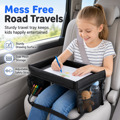 🚗 OFFRE LIMITÉE -50% 🎨 Plateau de Voyage Enfant — Rembourrage Ergonomique & Rebords Anti-Chute