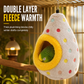 🐦 OFFRE LIMITÉE : -50 % 🥚 Nid suspendu en coton pour oiseaux, forme d’œuf, polaire double épaisseur, refuge chaud pour l’hiver