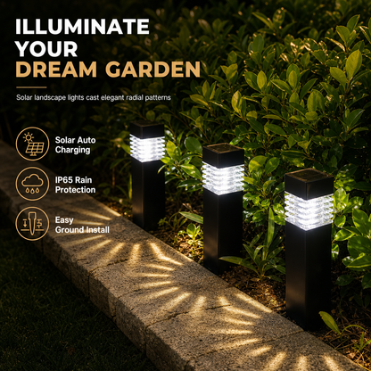 🌿 PROMO LIMITÉE -50% 💡 Lampes Solaires Jardin — Étancjes, à Enfoncer dans le Sol