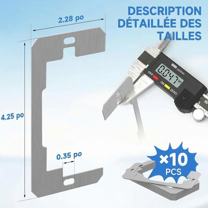 📢📢50% DE RÉDUCTION !! ⏰ Entretoise Métallique pour Plaque Murale – Pose Affleurante, Rattrapage de Profondeur et Lots de 5 à 100