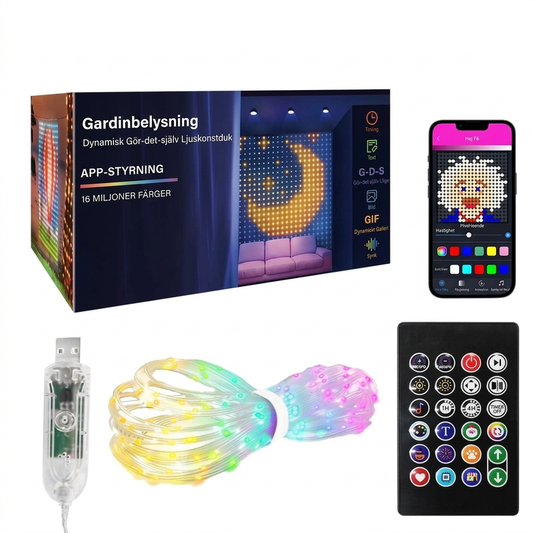 🎄 PROMO -50% ✨ Guirlande LED Rideau — Étanche, Synchro Musicale & Contrôle Appli 🎵