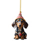 ⏳🔥50 % DE RÉDUCTION POUR UNE DURÉE LIMITÉE ! ⏰🎄 Décorations de sapin de Noël en forme de chiot 🐕🎁
