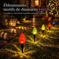 💎 PROMO LIMITÉE -50% 🌟 Lampes Solaires 5-en-1 à Facettes Diamant — Déco Jardin & Fêtes