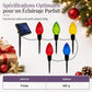 💎 PROMO LIMITÉE -50% 🌟 Lampes Solaires 5-en-1 à Facettes Diamant — Déco Jardin & Fêtes