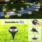 ☀️ Promo Flash -50% ✨ Spots Solaires Encastrables Inox 304 — 8 LED & IP65, Lot de 4 🌿