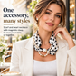 🔥-50% DE RÉDUCTION✨Foulard collier 2en1🧲Fermoir magnétique, détachable, plusieurs styles de port