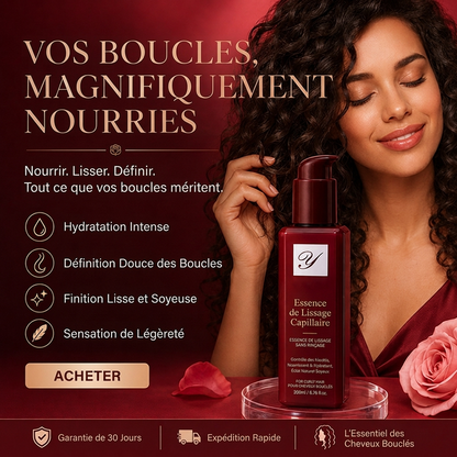 💆 Après-shampoing sans rinçage : 9 extraits végétaux, défrisage, qualité parfumée, 100/200 ml