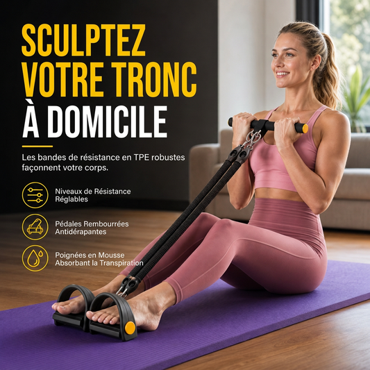 💪 Offre Limitée ✨ Bande de Résistance à Pédale Multifonctionnelle — Yoga & Fitness à Domicile 🏠