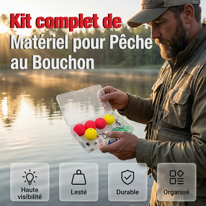 🎣 OFFRE LIMITÉE 💧 Kit Complet Flotteurs & Plombs de Pêche — Haute Visibilité & Mousse Résistante ✨