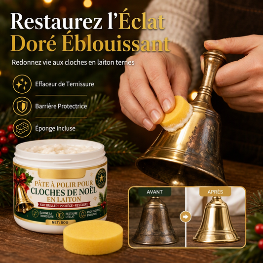 Crème polissante pour laiton et cuivre, éliminant la ternissure et l'oxydation