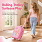 📢📢 -50 % 🎀 Valise coiffeuse de maquillage factice pour enfants : coffret de jeu d’imitation portable pour filles
