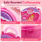 📢📢 -50 % 🎀 Valise coiffeuse de maquillage factice pour enfants : coffret de jeu d’imitation portable pour filles