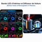 🎉 Promo –50% ! 🚘 Bande Lumineuse LED d'Ambiance pour Habitacle – Alimentation USB, Néon Flexible à Insérer, 3 Longueurs au Choix ✨