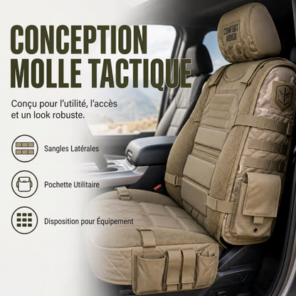 🎉 Promo –50% ! 🚗 Housse de Siège Tactique avec Poches de Rangement – Siège Plus Propre, Équipement à Portée de Main ✨