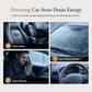 🎉 Promo –50% ! 🚗 Coussin Chauffant pour Siège Auto – Chauffe Rapidement, Prise Allume-Cigare 12 V, Pour Trajets d'Hiver et Bureau ✨