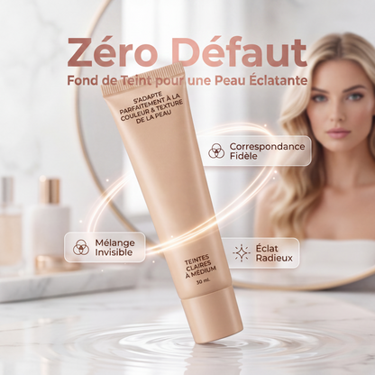 🎉 Offre limitée ! 💄 Fond de Teint Soin Flawless Finish – Fini Naturel, Texture Légère, Couvrance Modulable, Deux Teintes ✨