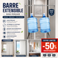 🎉 Soldes 2026 — Plus de 32000 Vendues ! 💰 Tringle extensible sans trou pratique