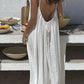 📢📢60% DE RÉDUCTION ! 👗☀️ Robe Camisole Femme Élégante – Dos Nu, Cordon de Serrage & Coupe Longue pour un Été Chic et Frais ⚡